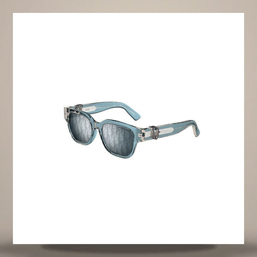 DIOR Oblique S1F Sonnenbrille Transparent Blau Quadratisch 158665902 [P]