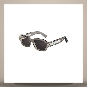 DIOR Oblique S2I Sonnenbrille Transparent Schwarz Rechteckig 158665903 [P]