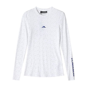 J LINDEBERG テクラ クルーネックトップゴルフ女性長袖ティー 144702049 [P]