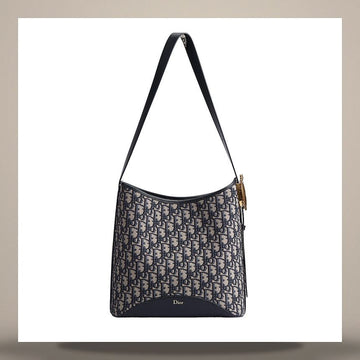 DIOR Médallion Bucket Bag Medium Blau Oblique Jacquard M1532QTZQ_M928 158666068 [P]