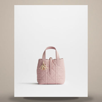 DIOR Tote Bag Vertikal klein in Suprine Pink Macrokanage aus Kalbsleder M2835OSNW_M19N 158666103 [P]