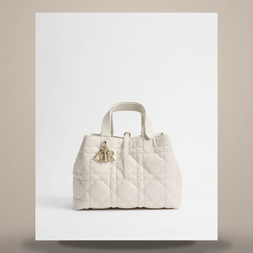DIOR Tujuh Medium Latte Macro Cannage Kaviar M2821OSNW_M030 158666111 [P]