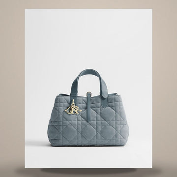 Dior Tujour Medium Sky Blue Macro Cannage Suede Goatskin Bag M2821OSOQ_M38Z 158666115 [P]