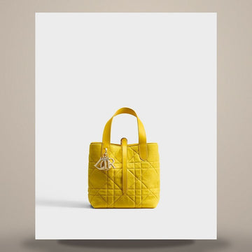 DIOR Vertikaler Tote Bag Klein Buttercup Makro-Kanage Wildleder Ziegenleder M2835OSOQ_M48Y 158666145 [P]