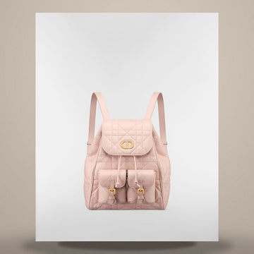 DIOR ミディアムバックパック パウダーピンク マクロカナージュ カーフレザー M6301UNOZ_M413 158666157 [P]