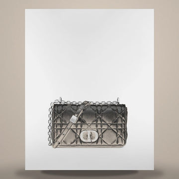 DIOR Soft Caro Medium Bag Schwarz Makrokanage Lammleder M9253PHPA_M900 158666162 [P]