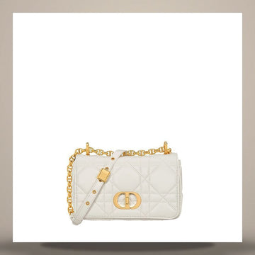 Dior Soft Caro Small Bag Latte Macro Cannage Lambskin M9252UHPA_M030 158666173 [P]