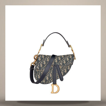 Dior Saddle Mini Strap Bag Blue Oblique Jacquard M0456CTZQ_M928 158666198 [P]