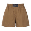 CELINE 26SS Chestnut Baumwoll-Leinen Shorts RP0II3318 18CH 158666219 [P]