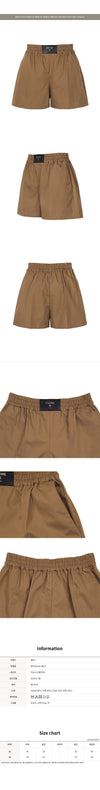 CELINE 26SS Chestnut Baumwoll-Leinen Shorts RP0II3318 18CH 158666219 [P]