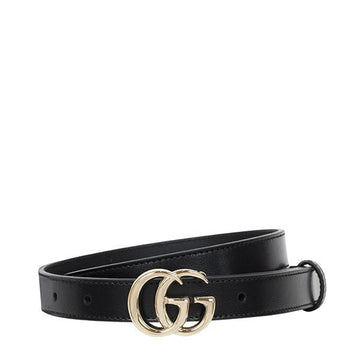 GUCCI Schwarz GG Marmont Dünner Gürtel 409417 0AAA5 1000 158666230 [P]