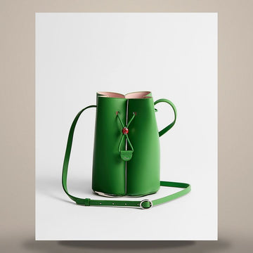 Dior Petit Trefle Bucket Bag Mini Clover Lucky Green Smooth Lambskin 158666242 [P]