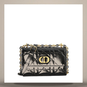 DIOR Miss Caro Mini Tasche Schwarz Makrokaroche Lammleder S5169UDAX_M900 158666252 [P]