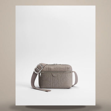 DIOR ライダー ジッパー ストラップ バッグ トリアノン グレー グレイビティ グレイン レザー 1DBPO488MLL_H00G 158666258 [P]