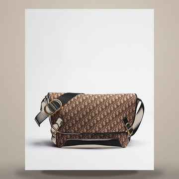 DIOR Jet Flap Messenger Bag Large Braun Oblique Jacquard 1DBME210YUS_H45E 158666265 [P]