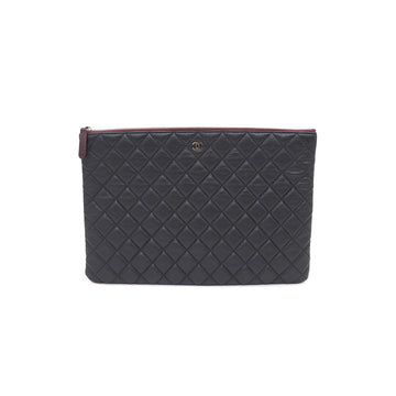CHANEL Classic Large Clutch Bag A69251 Black Caviar with Silver CC 123456 158666272 [P]