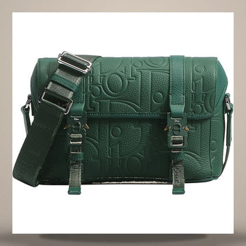 Dior Hit the Road Flap Messenger Bag Deep Green Gravity Leather 1HTPO333LLD_H620 158666289 [P]