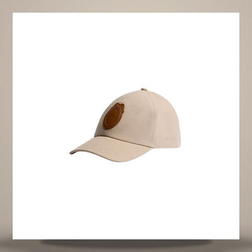 Dior Medallion de Player Cap Beige Cotton Canvas & Brown Calfskin 158666360 [P]