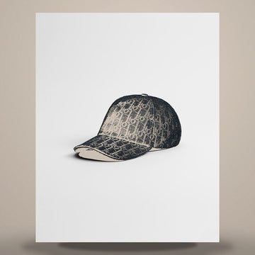 DIOR Oblique Cap Schwarz Baumwolljacquard 158666389 [P]