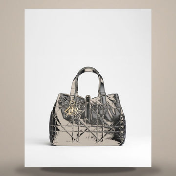 Dior Reversible Medium Tote Bag Two Tone Black & Trench Macro Cannage Suppl Calfskin M2881ODYQ_M03C 158666453 [P]