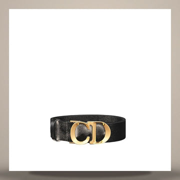 DIOR ブラックスムースカーフレザーサン 30mm 158666517 [P]