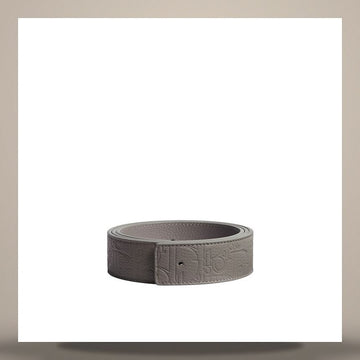 DIOR Wende-Gürtelriemen Trianon Grau Gravität Leder & Trianon Grau Genarbtes Kalbsleder 35mm 4800ZZMMS_H00G 158666580 [P]