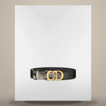 DIOR Gürtel aus schwarzem Glattleder 20 mm 158666639 [P]