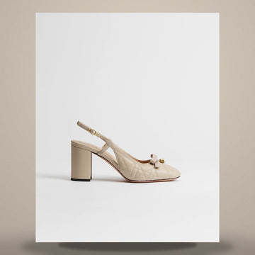 DIOR Ballett Slingback-Pumps Trench Quilt Cannage Lammleder 158666643 [P]