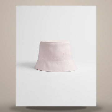 Dior Riviera Mariniere Teddy Narrow Brim Bucket Hat Light Pink Silk Cotton CPB06235ETWS_C400 158666703 [P]