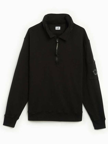 CP Company Cotton Fleece Zip Sweatshirt 16CMSS019A 110039G 999 133021055 [P]