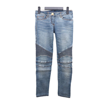 BALMAIN Goldener Knopf Biker Jeans 34 158667229 [P]