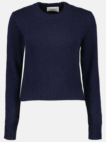 AMI Chainstitch Heart Logo Cashmere Knit 133032758 [P]