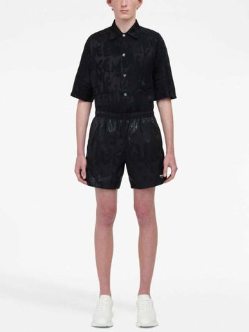Alexander McQueen Graffiti Logo Swim Shorts 133032808 [P]