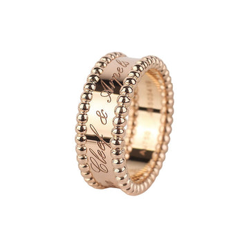 Van Cleef & Arpels Pink Gold Perlee Signature Ring 55 158667255 [P]