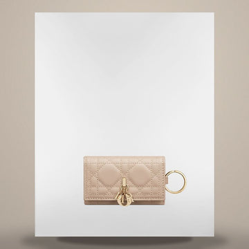 DIOR Schlüsselbox Puder Beige Cannage Leder 158667263 [P]