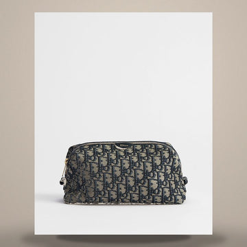 DIOR Pouch Large Blau Oblique Jacquard 158667320 [P]