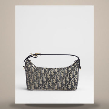 DIOR Nomaden Pouch Blau Oblique Jacquard 158667329 [P]