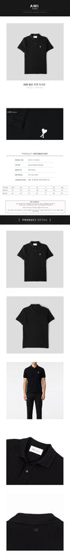 AMI Polo-Piqué-T-Shirt 153786246 [P]