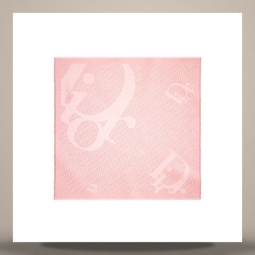Dior Infinity Shawl Pink Cotton Cashmere Silk Jacquard 158667502 [P]