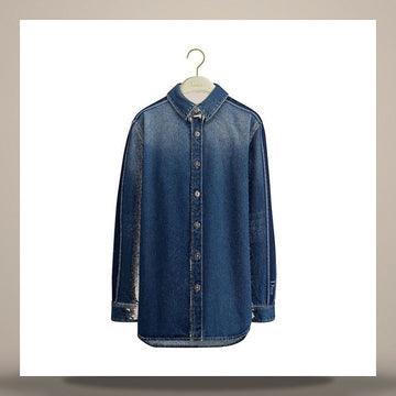 Dior Shirt Blue Stonewashing Cotton Denim 158667527 [P]