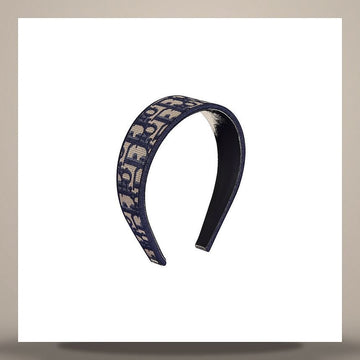 Louis Vuitton Oblique Band Hairband Navy Blue Embroidery 34HBO988X131_C540 158667549 [P]