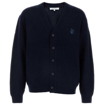 MAISON KITSUNE BOLD FOX HEAD PATCH COMFORT RIBBED CARDIGAN 157267641 [P]