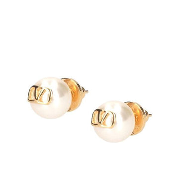 Valentino V Logo Pearl Earrings 157267817 [P]