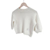 Dior Women's Kids Sequin Logo Alpaca Wool Knit Ivory 10A 158667673 [P]