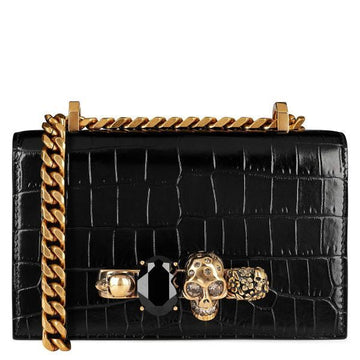 ALEXANDER MCQUEEN ジュエルミニサッチェルバッグ 653134 1HB0T 1001 132338658 [P]