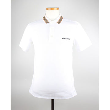 Burberry Check Polo Collar T-Shirt White XS 158667712 [P]