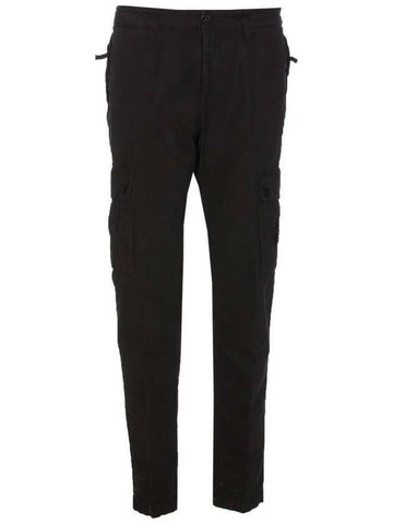 Stone Island Old Treatment Brushed Cotton Canvas Cargo Pants Slim Fit Effect 8015303WA A0129 133072245 [P]