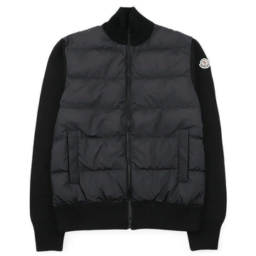 MONCLER Mix-Knit-Jacke mit Logo-Patch für Herren (Schwarz) 9B00027 M1131 999 158665808 [P]