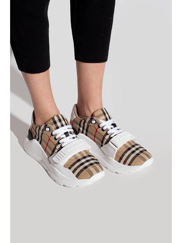 Burberry Checker Leather Sneakers Vintage Check Suede 151055915 [P]