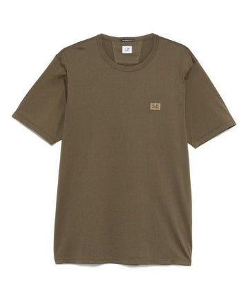 CP COMPANY 702 Mercerized Jersey T-Shirt mit Logo Patch 18CMTS087A 006374G 683 151056156 [P]